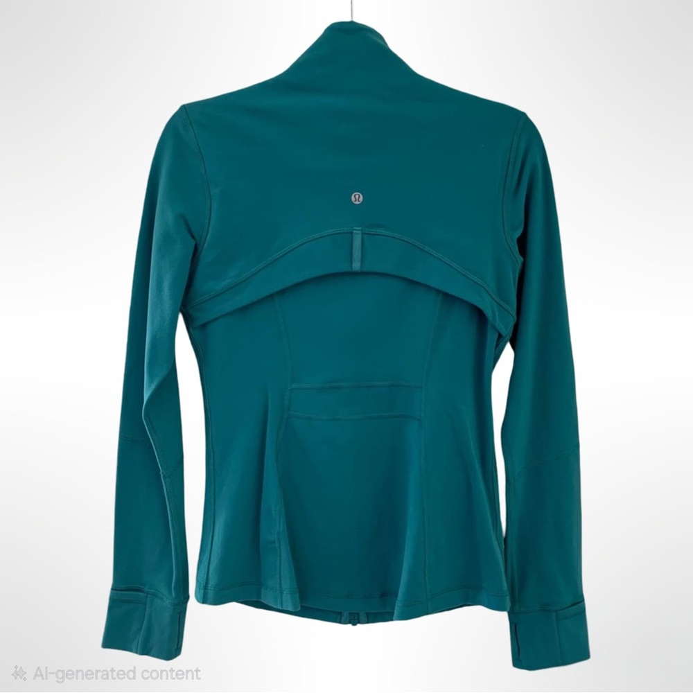 Lululemon Define Jacket Luon Teal Lagoon Size 8 Full Zip - Picture 4 of 11